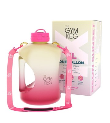 Image of THE GYM KEG 128Oz Water Bottle with Straw Lid - Pink