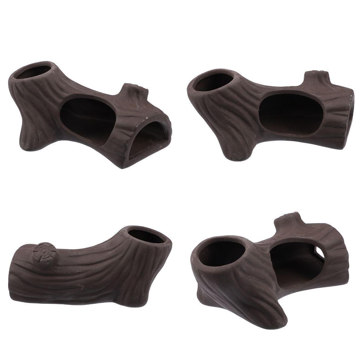 Unique Bargains Ceramic Aquarium Hideaway Rock Cave Fish Tank Decoration Brown 5.16"x3.05"x2.19" - thumbnail 7