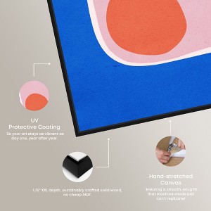 Art Remedy A Loner sun Modern Color Block Abstract Wall Art Framed - 1 of 4