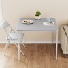 WhizMax Folding Card Table, 37.7 Inch Portable Square Folding Table with PU Soft Cushion - 4 of 4