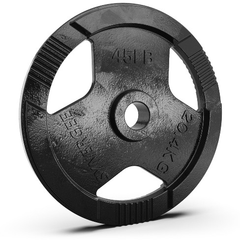 Synergee 1 inch Cast Iron Weight Plates, 5lb - Pair