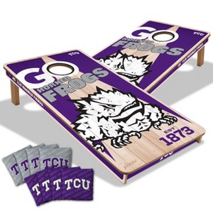 NCAA TCU Horned Frogs 2'x4' Wood Toss Game Set - 1 of 4