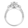 Pompeii3 1 1/2Ct Moissanite & Diamond Engagement Ring in White, Yellow, or Rose Gold - 2 of 4