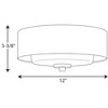 Progress Lighting Invite Collection, 2-Light Flush Mount, Brushed Nickel, Sheer Mylar Shade - 2 of 2