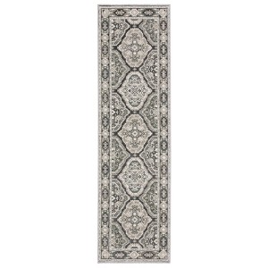Oriental Weavers Ellington ELL04 Grey/ Ivory Indoor Area Rug - 2'3" x 7'6" - 1 of 4
