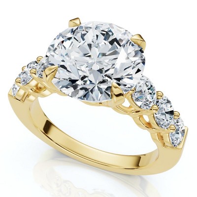 Pompeii3 Certified 5Ct Diamond Engagement Ring 14k Gold or Platinum Lab Created