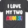 Boys' - Instant Message - I Love My Two Aunts Short Sleeve Graphic T-Shirt - 2 of 4