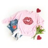 Simply Sage Market Women's Graphic Sweatshirt Checkered Lips - 3 of 4