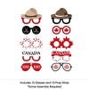 Big Dot of Happiness Canada Day Glasses - Paper Card Stock Canadian Party Photo Booth Props Kit - 10 Count - 3 of 4