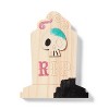 Halloween Craft Skull Headstone Wood Base - Mondo Llama™ - 2 of 3