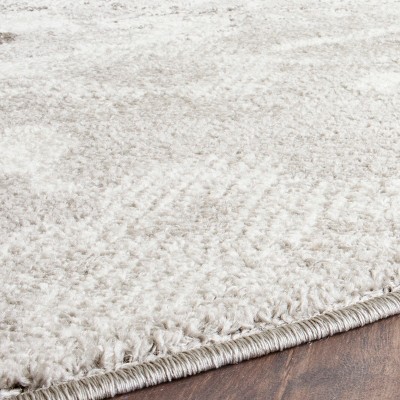 Ivory Elegance 10' Round Synthetic Hand-Knotted Area Rug