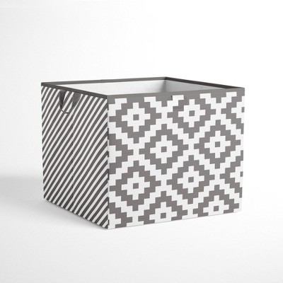 Bacati - Love Gray/white Storage Box Large