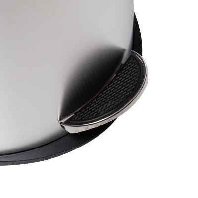 Honey-Can-Do 30L Silver Stainless Steel Step-On Trash Can