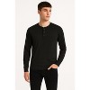 3 Pack Men's Long Sleeve Henley Tees - Multi-Color Value Set | Soft Knit Fabric - 4 of 4