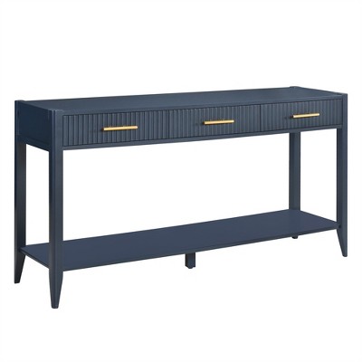 XINGHANZHENXUAN Console Table with 3 Drawers & Storage Shelf, Entryway Table for Living Room, Hallway, Foyer