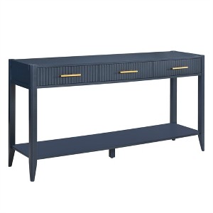 XINGHANZHENXUAN Console Table with 3 Drawers & Storage Shelf, Entryway Table for Living Room, Hallway, Foyer - 1 of 4
