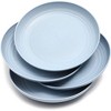 Juvale 6 Pack Blue 9 Inch Round Unbreakable Wheat Straw Dinner Plates Dinnerware - 4 of 4
