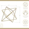 Cheung's Eclipta Golden Metal Octagram Table Decor Small - 2 of 4