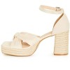 Women's Plus Size WIDE FIT Platform Oakley Heel - off white | CITY CHIC - 4 of 4