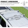 TOOENJOY 53'' Roof Rack Cross Bars, Adjustable Aluminum Cargo Bars Fits Most Existing Raised Side Rails with Gap - 3 of 4