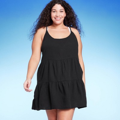 Women's Tiered Cover Up Mini Dress - Wild Fable™