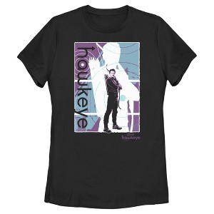 Women's Marvel Hawkeye Purple Poster T-Shirt - 1 of 4