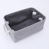 Unique Bargains Fabric Collapsible Sturdy Spacious Storage Bins 3 Pcs - 3 of 4