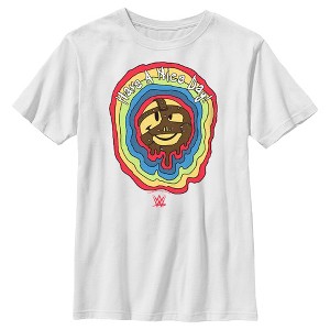 Boy's WWE Mankind Have a Nice Day Rainbow Logo T-Shirt - 1 of 4