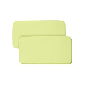 BreathableBaby All-in-One Fitted Sheet & Waterproof Cover, For 33" x 15" Bassinet Mattress (2-Pack), Lime - 1 of 4