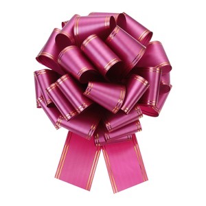 Unique Bargains Large Pull Bow Metallic Car Bows Decorative Gift Wrapping Ribbons - 1 of 4