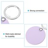 Unique Bargains PU Leather Keychain Blanks with Key Rings for DIY Laser Engraving 8 Pcs - 4 of 4
