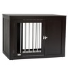 PawHut Wooden Dog Crate Furniture Wire Pet Cage Kennel, End Table with Double Doors, and Locks, for Medium and Large Dog House Indoor Use - 4 of 4