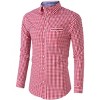 Men's Classic Traditional Shirt – Slim Fit Design with Contrast Color Checkers - 2 of 4