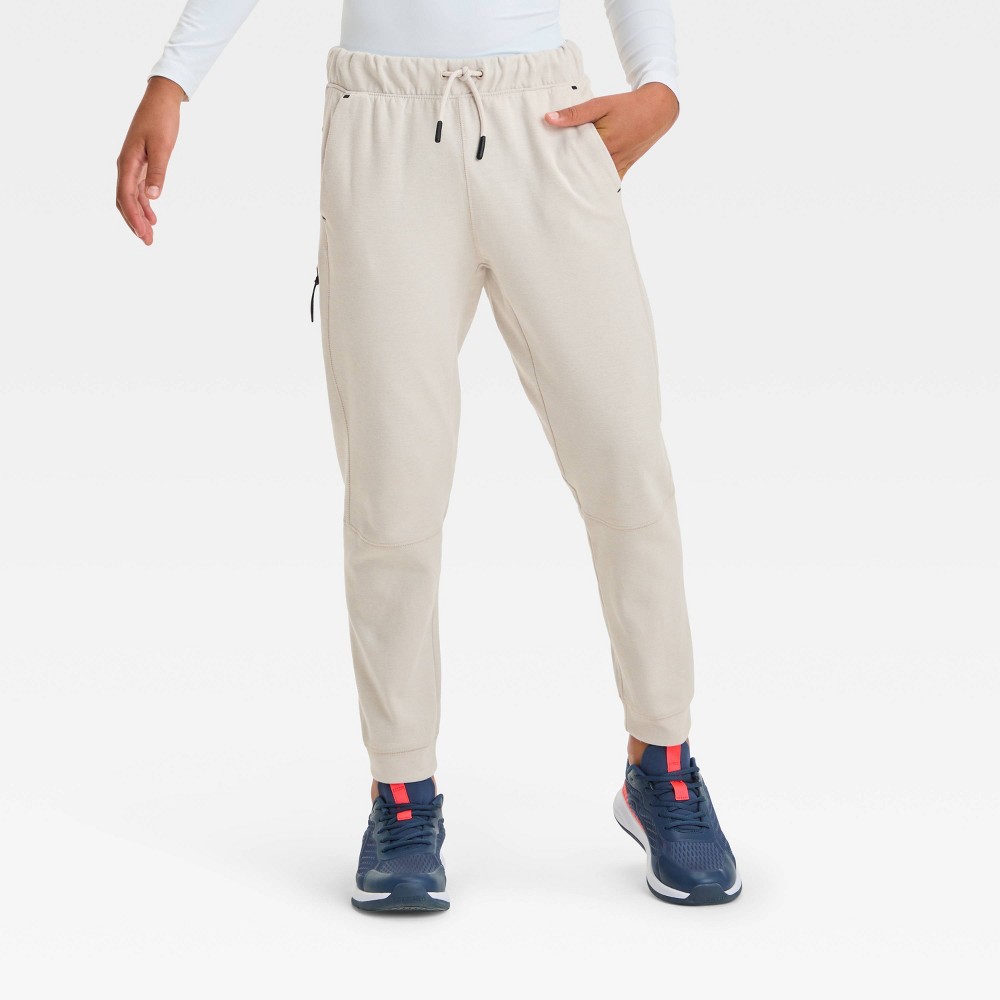 Boys' Heavyweight Jogger Pants - All In Motion™ Light Gray XS