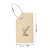 Unique Bargains Luggage Tag Khaki 1 Pc - 2 of 4