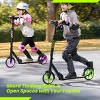Joyfy Foldable Kick Scooter for Kids Ages 6-12, Adjustable Scooter with Hand Brake, ABEC-9 Bearings (Supports 260 lbs), Smooth Ride for Teens & Adults - 2 of 4