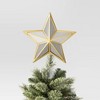 12.25" Warm White Lights Faceted Star Christmas Tree Topper Gold - Wondershop™: Indoor Decor: Indoor Decor: Indoor Decor - 3 of 4