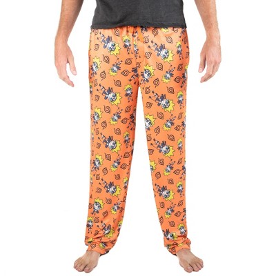 Men's Garfield Fictitious Character Printed Knit Pajama Pants - Orange :  Target