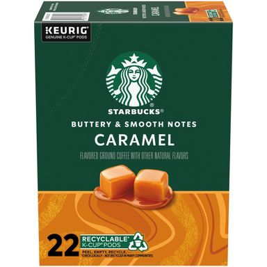 Starbucks Caramel Flavored Light Roast Keurig K-Cup Coffee Pods - 22ct