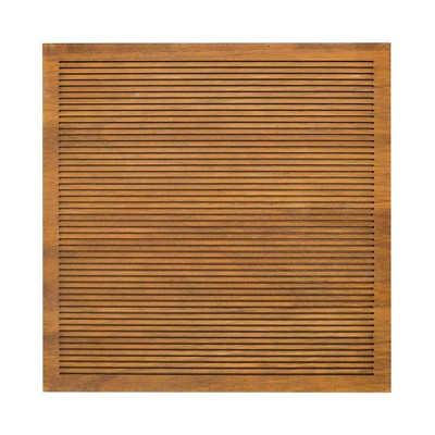 14"x 14" Wood Letter Board Brown - Threshold™