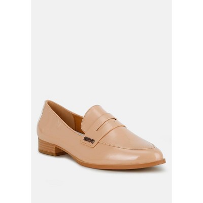 Winged Patent Pleather Penny Women Loafers