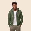 Dalix Donut Embroidered Hoodie Fleece Sweatshirt Zip Front Mens - 3 of 4