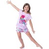 Dreamworks Trolls Girls' Poppy Happy Sleep Pajama Set Shorts Crewneck Multicolored - 2 of 4