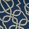 GDFStudio Cloverleaf Indoor/Outdoor Geometric 5' x 8' Area Rug, Navy/Ivory - 4 of 4