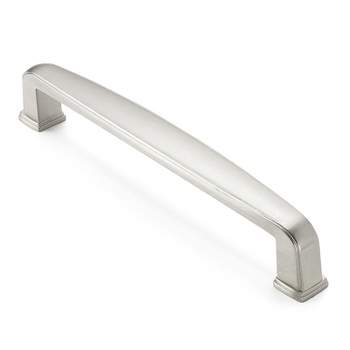 Cauldham Solid Kitchen Cabinet Handles (5" Hole Centers) - Drawer/Door Hardware - Style T765 - Satin Nickel