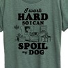 Women's - Peanuts - Work Hard To Spoil My Dog Short Sleeve Graphic T-Shirt - 2 of 4
