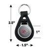 Rider University Secondary Logo Black Leather Keychain - 2 of 4