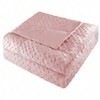 Reversible Weighted Blanket, Luxury Velvet, Warm Cool, 7lbs Pink, 40x60 - 3 of 4