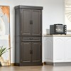70.75" Freestanding Kitchen Pantry with 4 Doors, and 2 Large Cabinets, Tall Storage Cabinet with Wide Drawer for Kitchen Dining Room - 2 of 4