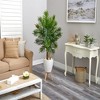 Nearly Natural 63-in Areca Artificial Palm Tree in White Planter with Stand (Real Touch) - 4 of 4